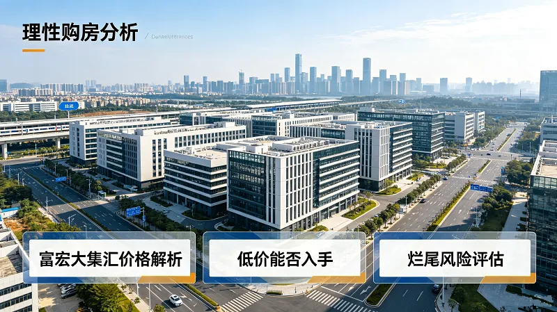 富宏大集汇创新产业中心-最新价格1.2万每平米，低价能否入手？烂尾风险深度解析